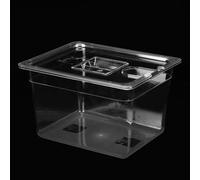Raguso Contenitore culinario Sous Vide, capacità Fino a 11 Litri Contenitore Sous Vide Contenitore Sous Vide con Coperchio con segni di calibrazione per Utensili da Cucina Sous Vide