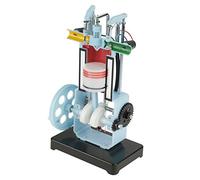 Raguso Kit Modello Motore 4 Tempi Motore a Scoppio Modello Motore per Esperimento di Fisica Meccanica Strumento Didattico 4 Tempi 32x18x12