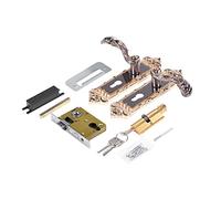 Raguso Maniglia serratura della porta , stile Europeo Retro Lega di Alluminio Vintage Serratura Della Porta Interna Antifurto Camera Serratura Della Porta Casa Maniglia Mobili Hardware Sicurezza con