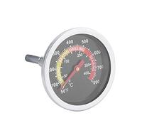 Raguso Misuratore di temperatura per barbecue, termometro da barbecue, in acciaio inox, misura precisa, 50~800 ℉ / 10 °C 400 °C
