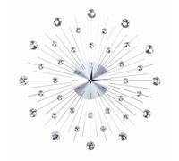 Raguso Orologio da parete con per decorazione soggiorno, colore : Argento