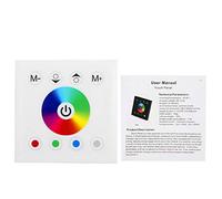 Raguso Pannello a Sfioramento RGB Pannello a Sfioramento a Parete con Controller a Striscia Led e Telecomando con DC 12 24V Per Striscia LED Che Cambia Colore RGB/RGBW/RGB + CCT(bianca)