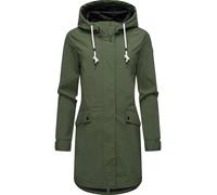 Ragwear Cappotto funzionale 'Tinsley' verde scuro / bianco Donna - PROMO - Cappotti - Cappotti impermeabili e funzionali Ragwear XL