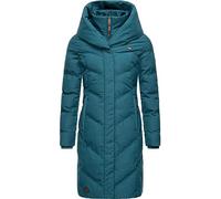 Ragwear Cappotto invernale caldo da donna, impermeabile, con cappuccio, Natalka Melange Intl, XS-6XL, Deep Ocean, S