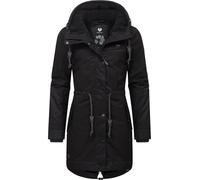 Ragwear Cappotto invernale da donna caldo parka lungo con cappuccio YM-Canny Intl XS-6XL, Black22, L