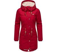 Ragwear Cappotto invernale da donna caldo parka lungo con cappuccio YM-Canny Intl XS-6XL, Dark Red 25, XL