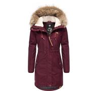 Ragwear Parka invernale 'Tawny' marrone chiaro / rosso vino Donna Ragwear XXL