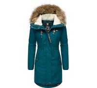 Ragwear Cappotto invernale da donna caldo parka lungo con pelliccia sintetica rimovibile Tawny Intl XS-6XL, Dark Green22, M