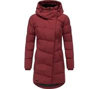 Ragwear Cappotto invernale impermeabile da donna, caldo trapuntato con colletto in pile e cappuccio, Pavla Soft YOUMODO XS-6XL, Colore: vinaccia, M