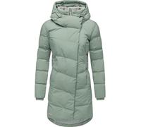 Ragwear Cappotto invernale impermeabile da donna, caldo trapuntato con colletto in pile e cappuccio, Pavla Soft YOUMODO XS-6XL, Dusty Green, XL