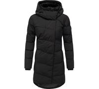 Ragwear Cappotto invernale impermeabile da donna, caldo trapuntato con colletto in pile e cappuccio, Pavla Soft YOUMODO XS-6XL, Nero , XL