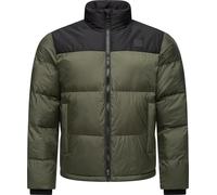 Ragwear, Giacca da Uomo Invernale, calda, trapuntata, impermeabile con l'aspetto alla moda del color blocking retrò Stafen YOUMODO S-3XL, verde oliva scuro, XL