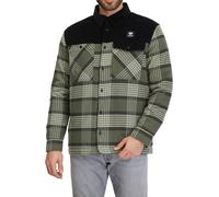 Ragwear - Giacca di flanella spessa da uomo - Checon Dark Olive per Uomo in Cotone - Taglia L - Kaki