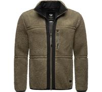 Ragwear Giacca di pile funzionale 'Noory' marrone / nero Uomo Ragwear S marrone / nero