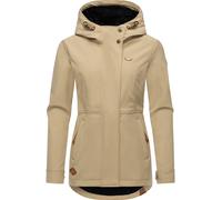 Ragwear Giacca da donna Sotfshell, traspirante, con cappuccio in pile Teddy, Yba XS-6XL, tortora 24, L