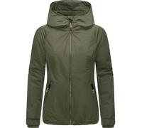 Ragwear Giacca invernale da donna, calda, impermeabile e traspirante, con cappuccio, Dizzie Warm Rain YOUMODO XS-3XL, verde oliva scuro, S