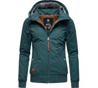 Ragwear Giacca invernale calda da donna con cappuccio rimovibile Jotty Winter Intl XS-XXL, Dark Green22, XS