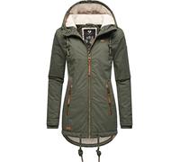 Ragwear Giacca invernale da donna, calda, corta, impermeabile, con cappuccio, Zuzka Winter XS-6XL, Dark Olive22, M