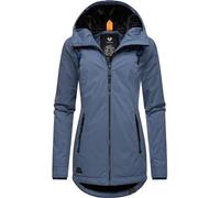 Ragwear Giacca invernale da donna, calda, corta, impermeabile, con cappuccio, Zuzka Winter XS-6XL, Indigo Blue23, S