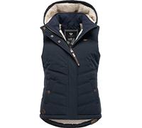 Ragwear Hesty Intl - Giubbotto invernale da donna, senza maniche, impermeabile, con cappuccio rimovibile, XS-6XL, Navy22., S