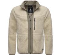 Ragwear Noory S-4XL - Giacca in pile da uomo, calda, con colletto alto, natur, XXXL