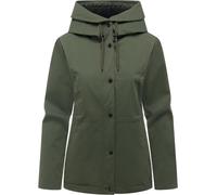 Ragwear Padmini B Y - Giacca da mezza stagione da donna, impermeabile e | Lunghezza: copre i glutei, grado di calore 2 su 3, calore leggero, pelliccia sintetica Teddy nel cappuccio e nella parte