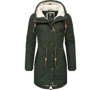 Ragwear Parka invernale 'Canny' marrone chiaro / verde scuro Donna Ragwear 5XL marrone chiaro / verde scuro