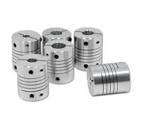 RAHBI 1 pz Elastico In Lega di Alluminio Giunto Flessibile Albero Motore Passo-passo Accoppiatore 30mm x 25mm for RepRap 3D Stampante CNC macchina Encoder FAI DA TE leisurely (Size : 10 x 10mm)