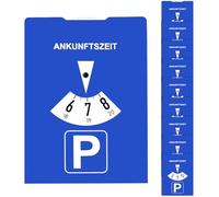 Raheem 10 dischi di parcheggio, 11 x 15 cm, blu, parcheggio in cartone secondo la norma STVO per auto, ecologico, durevole, per auto, camper, camion, moto