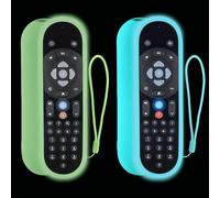 Raheem 2 cover per telecomando Sky Q, custodia protettiva antiurto in silicone per telecomando originale Sky Q Voice, protezione posteriore blu + verde