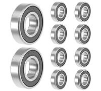 Raheem 6204-2RS 6204 - Cuscinetto a sfere per carriola, 20 x 47 x 14 mm, doppio protetto, cuscinetti a sfera 6204-2RS per fai da te, banchi rotanti, motori, stampanti 3D, fresatrici, vari dispositivi