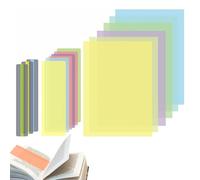 Raheem Set di 15 righelli colorati per la lettura di dislessia per alleviare lo stress visivo, ideali per dislessia, ADHD, sindrome da Irlens include sovrapposizioni A4 grandi e piccole dimensioni