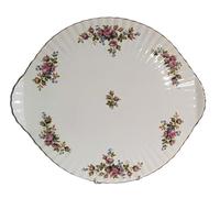 Rahm Royal Albert "Moss Rose" Piatto da portata con piedini, Ø ca. 32 cm, Bone China England