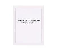 Rahmendesign24 Cornice Milano 50x70 (FORMATO POSTER) Bianco (opaco) ANTIRIFLESSO/ANTIRIFLESSO, Cornice per foto, Cornice intercambiabile, Cornice per poster, Cornice per puzzle