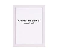 Rahmendesign24 Cornice portafoto Milano 45 x 60 cm (formato poster), cornice intercambiabile, per foto, poster e puzzle, colore bianco lucido