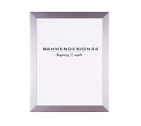 Rahmendesign24 Cornice portafoto Milano | formato DIN argento lucido 42 x 59,4 (DIN A2) | cornice per poster, cornice intercambiabile