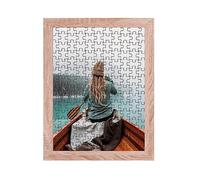 Rahmendesign24 Milano - Cornice per puzzle, circa 1000-1500 pezzi, 84 x 60 cm, 60 x 84 cm, rovere Sonoma con vetro acrilico