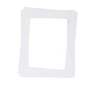 Rahmendesign24 Passepartout 40 x 60 cm esterno per interni 30 x 45 cm | 3 pezzi senza acidi passepartout in cartoncino bianco créme, taglio obliquo a 45°, protezione di immagini e foto