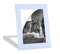 Rahmendesign24 Passepartout 60 x 80 cm esterno per interno 50 x 70 cm | 1 pezzo senza acidi passepartout in cartoncino bianco puro, taglio obliquo a 45°, protezione di immagini e foto