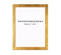 Rahmendesign24 Tokyo - Cornice portafoto 45 x 60 cm, colore: Oro foglia di oro