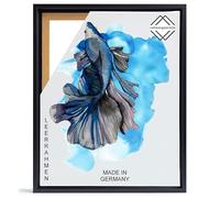 rahmengalerie24 - Cornice a cassetta da 30 x 40 cm, colore nero, adatta per tele su telaio, in pannello di legno di media densità (MDF)