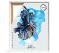 rahmengalerie24 - Cornice a cassetta da 60 x 80 cm, colore bianco, adatta per tele su telaio, in pannello di legno di media densità (MDF)