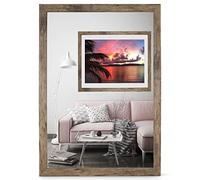 rahmengalerie24 Cornice portafoto 60 x 60 cm, in vetro acrilico marrone, senza passepartout, per foto o immagini, in MDF, senza immagine Alice