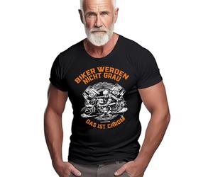 Rahmenlos, maglietta da regalo originale, per il motociclista un po' più vecchio: i motociclisti non invecchiano: sono acciaio Nero XXL