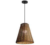 RAHYMA Illuminazione della Camera da Letto da 10,2 Pollici * 11,8 Pollici Lampadario A Cestello per Lampadario in Rattan di bambù Lampade A per Corridoi Nordici Apparecchio di A Soffitto Costiero