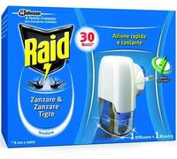 RAID Antizanzare Liquido Base 30 Notti Diffusore + Ricarica