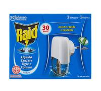 Raid Diffusore liquido elettrico + ricarica Anti-zanzare 30 notti Azione rapida - 2 confezioni