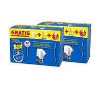 Raid ® Elettrico Liquido 90 Notti, Confezione da 2 Pcs - Spina antizanzare comuni e tigre con applicatore e 2 ricariche per 45 notti