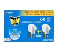 Raid Elettrico liquido 90 notti, confezione da 2 pezzi, presa anti-zanzare comuni e tigre, con applicatore e 2 ricariche da 45 notti