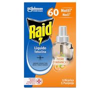 Raid Essentials Liquido Elettrico Antizanzare, Fiori D'Arancio,1 x 36ml | Efficace Contro Zanzare Comuni e Tigre, 60 Notti
